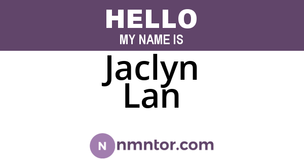 Jaclyn Lan