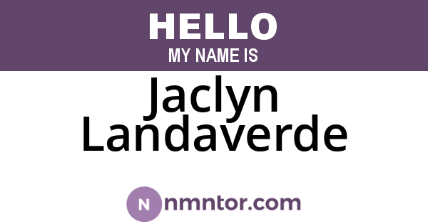 Jaclyn Landaverde