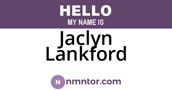 Jaclyn Lankford