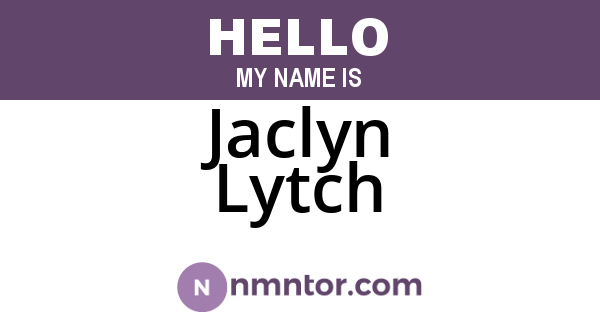 Jaclyn Lytch