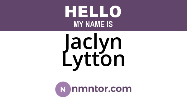 Jaclyn Lytton