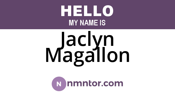Jaclyn Magallon