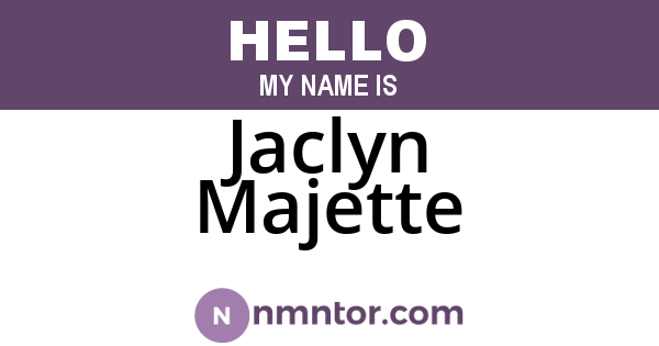 Jaclyn Majette
