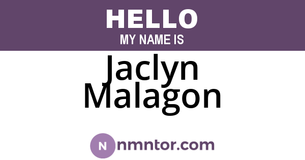 Jaclyn Malagon