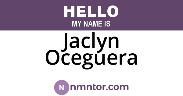 Jaclyn Oceguera