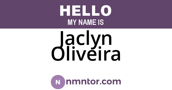 Jaclyn Oliveira