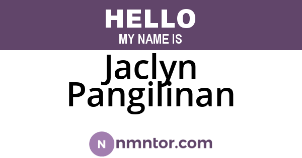 Jaclyn Pangilinan