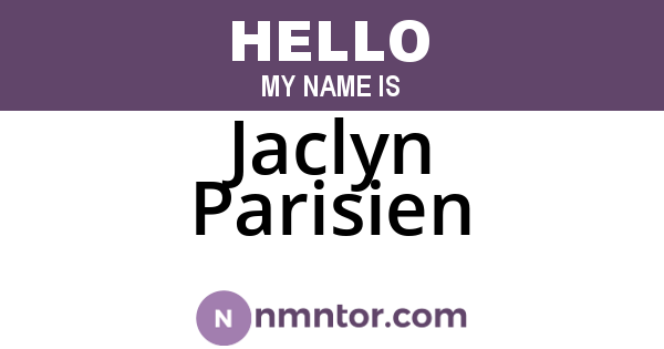 Jaclyn Parisien