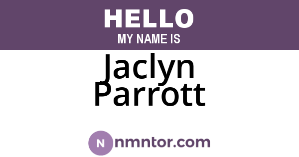 Jaclyn Parrott