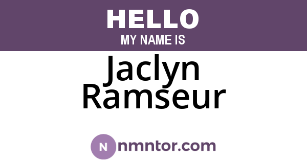 Jaclyn Ramseur