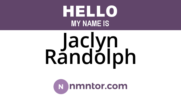 Jaclyn Randolph
