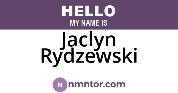 Jaclyn Rydzewski