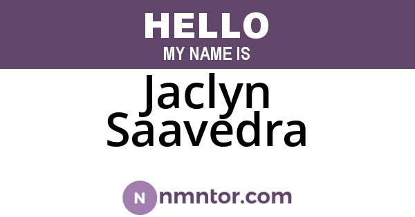 Jaclyn Saavedra
