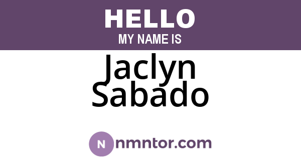 Jaclyn Sabado