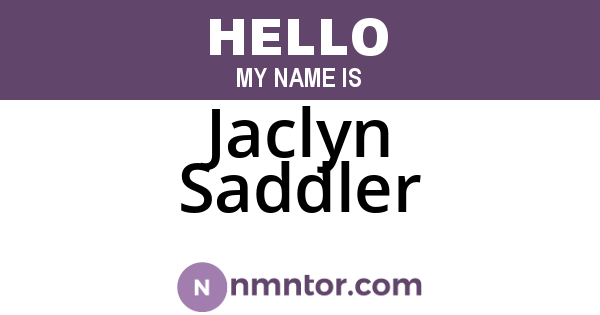 Jaclyn Saddler