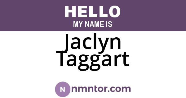 Jaclyn Taggart