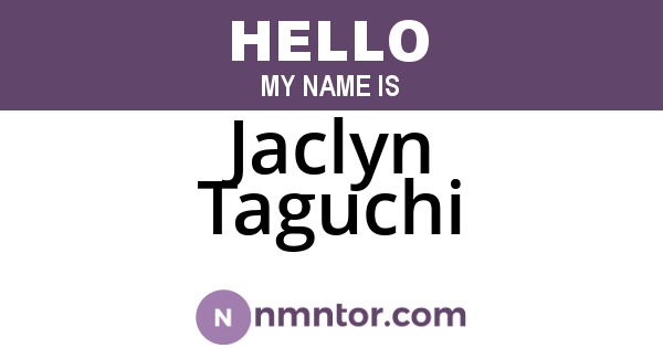 Jaclyn Taguchi
