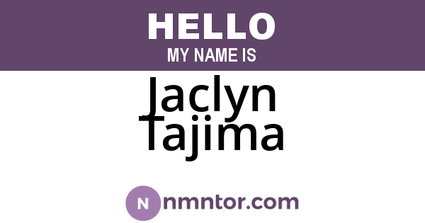 Jaclyn Tajima