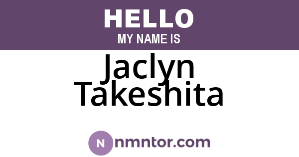 Jaclyn Takeshita