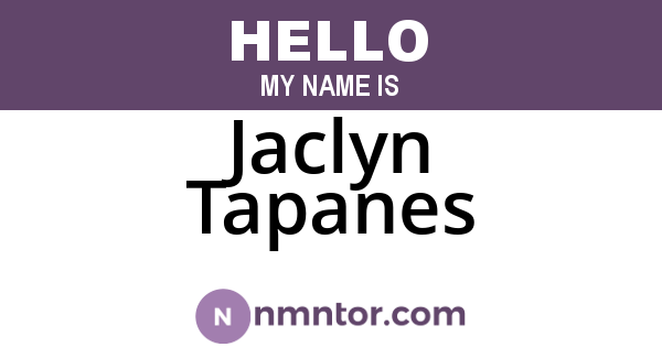 Jaclyn Tapanes
