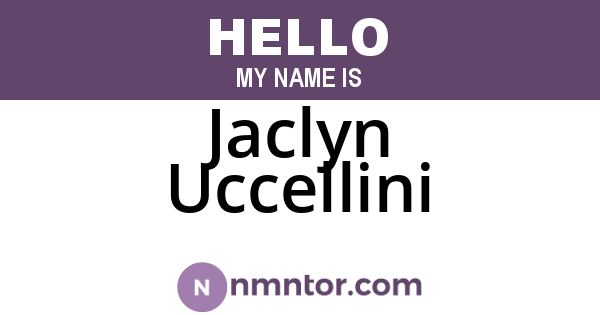 Jaclyn Uccellini