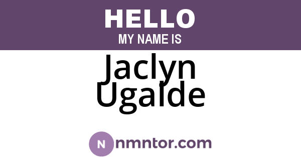 Jaclyn Ugalde