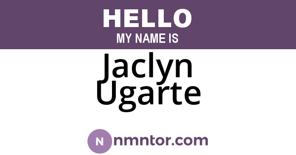 Jaclyn Ugarte