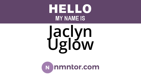 Jaclyn Uglow