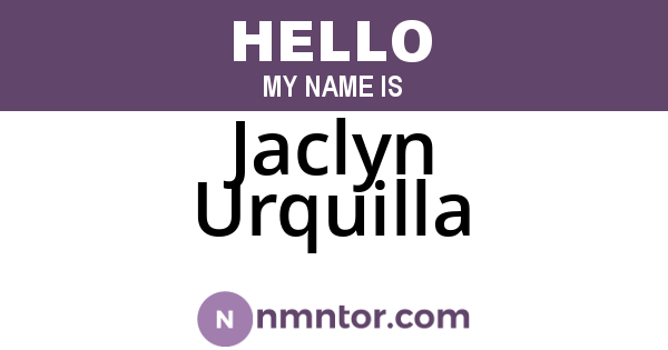 Jaclyn Urquilla