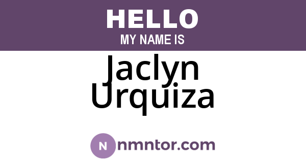 Jaclyn Urquiza