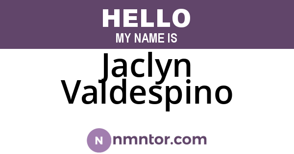 Jaclyn Valdespino