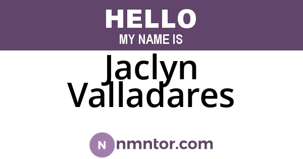 Jaclyn Valladares