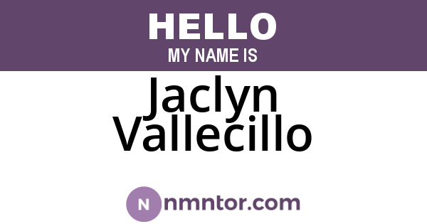 Jaclyn Vallecillo