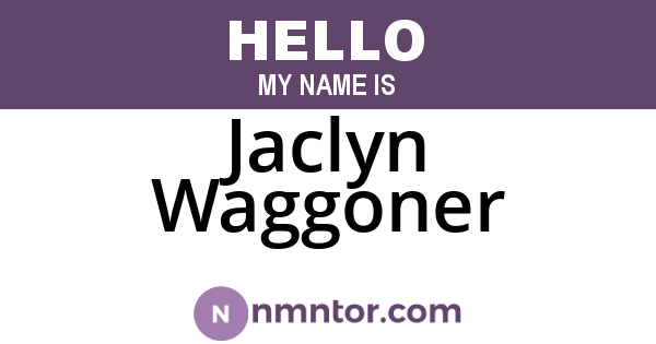 Jaclyn Waggoner