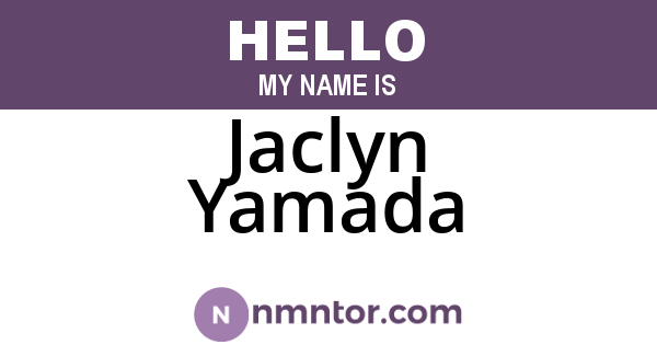Jaclyn Yamada