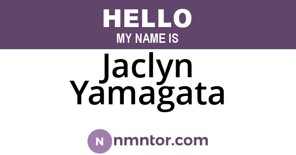 Jaclyn Yamagata