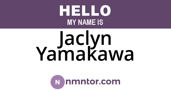 Jaclyn Yamakawa