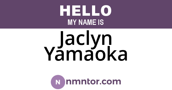 Jaclyn Yamaoka