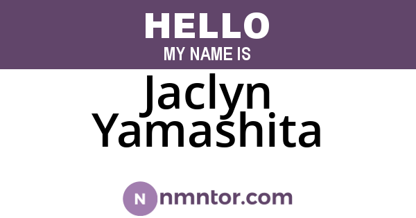 Jaclyn Yamashita