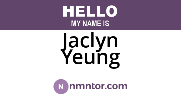 Jaclyn Yeung
