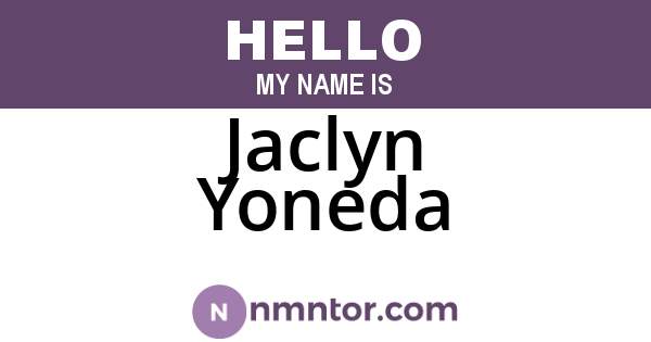 Jaclyn Yoneda