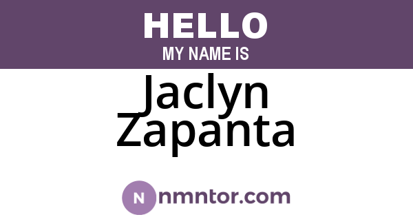 Jaclyn Zapanta