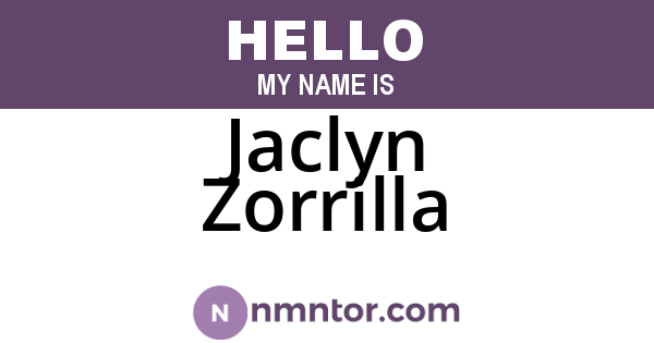 Jaclyn Zorrilla