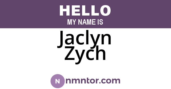 Jaclyn Zych