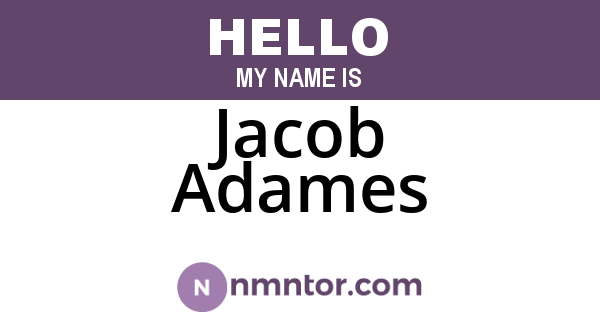 Jacob Adames