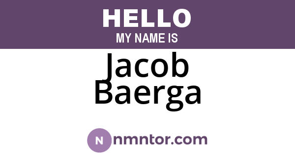 Jacob Baerga