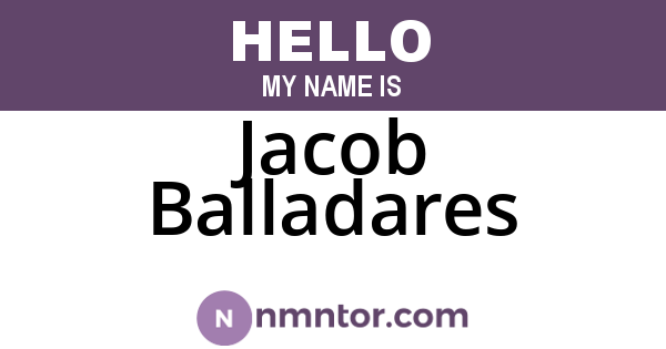 Jacob Balladares