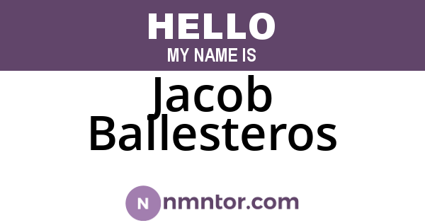 Jacob Ballesteros