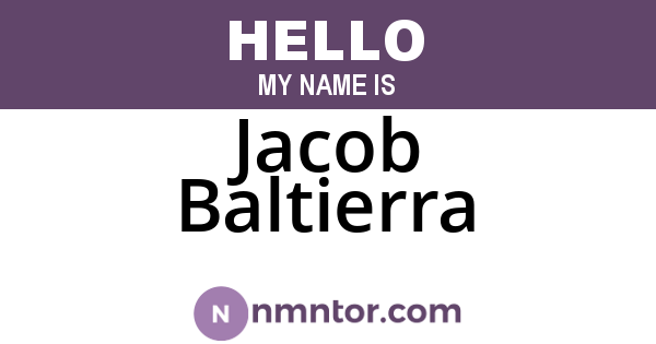 Jacob Baltierra