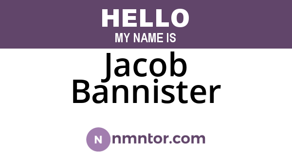 Jacob Bannister